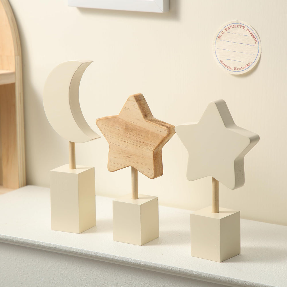 Barydat moon nursery decor on wall adds calming charm