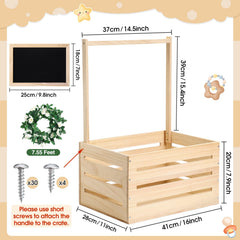 Barydat paulownia wood crate closeup shows burr-free, durable craftsmanship.