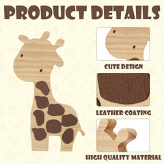 Barydat wood safari elephant – charming playroom decor with durable finish