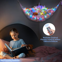 Basumee large hammock measures 51 by 51 by 61 inches for plush storage