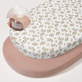 Basumee muslin bassinet sheet breathable fabric for newborn comfort and skin gentle sleep.