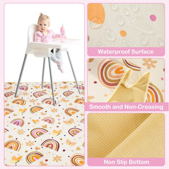 Basumee Splat Mat folds for easy travel and outdoor use.