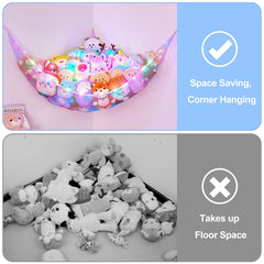 Basumee corner installation for tidy nursery organization.