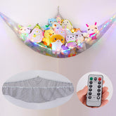 Basumee stuffed animals hammock with remote control for easy toy storage