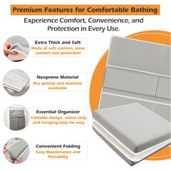 BATALEE bath kneeler with anti-slip suction cups keeps you stable during bath.