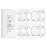 Bates Choice light switch guard cover 12-pack package keeps switches safe from accidental toggles
