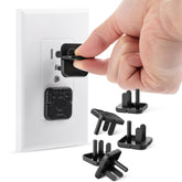 Bates Choice outlet covers 10-pack front view for safe home baby-proofing.