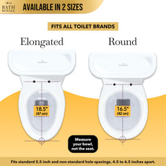 Bath Royale seat magnet under lid for clutter-free storage