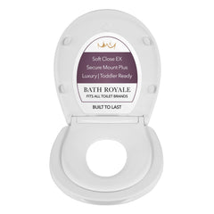 Bath Royale potty seat with soft-close lid for quiet bathroom use