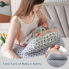 BATTOP nursing pillow cotton-cover provides soft, skin-friendly feel for mom and baby.