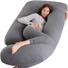 BATTOP pregnancy pillow 57inch provides ergonomic full-body support for a restful night