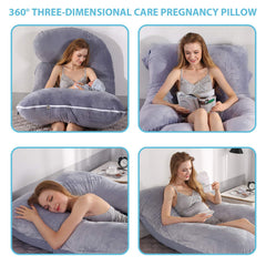 BATTOP pregnancy pillow back support for comfortable side sleep
