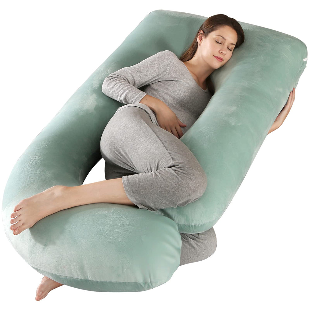BATTOP pregnancy pillow with full-body design provides comprehensive sleep support.
