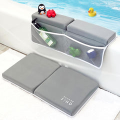 Bazaar Find bath kneeler and elbow rest set, close view for comfortable bath time.
