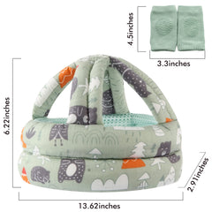 BB-1003 Green adjustable-strap closeup secure fit for active toddlers