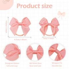 BBGifts 1.8in toddler ponytail holders for gentle, easy removal