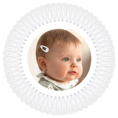 BBGifts 1Inch White Snap Hair Clips: 60-piece set keeps fine toddler hair secure.