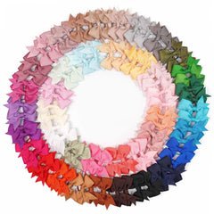 BBGifts 80pcs baby hair ties bows collection ideal for daily outfits.