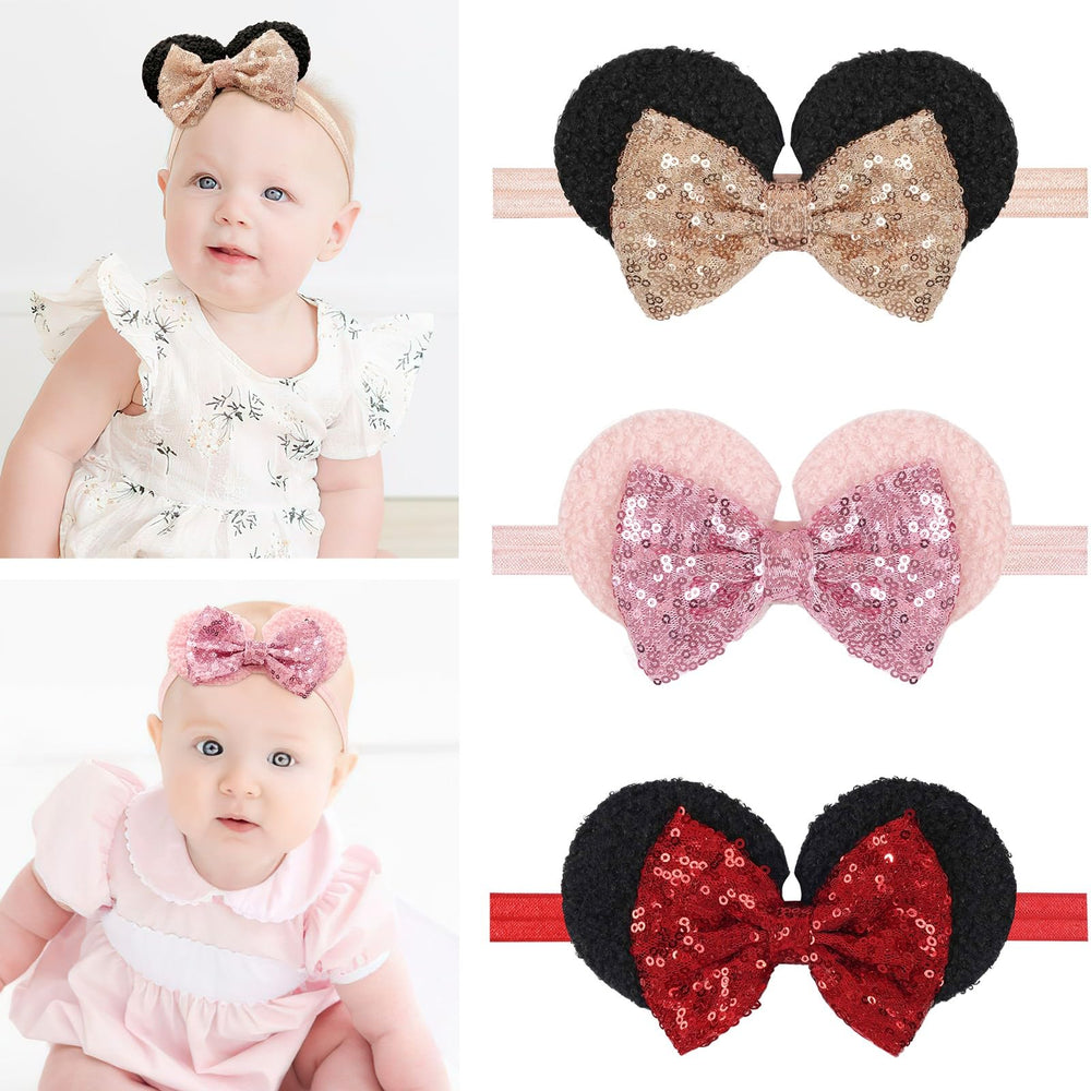 BBGifts mouse ears headband for toddler photos and outfits