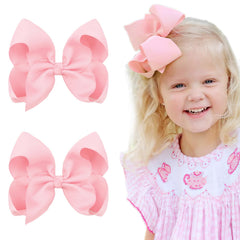 BBGifts closeup of grosgrain ribbon texture on each bow for durability.