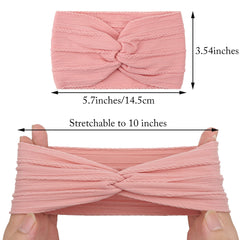BBGifts headbands on newborn show gentle elastic fit that won't mark