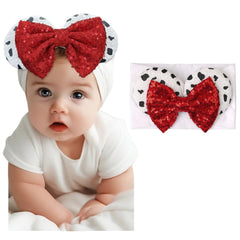 BBGifts mouse ears headband with white ears for adorable photos