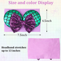 BBGifts nylon soft-fabric headband provides gentle touch and tangle-free sequins