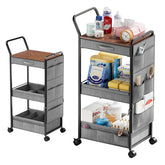 BBLIKE 3-Tier Diaper Caddy front view showing organized nursery storage
