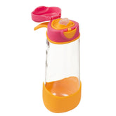 b.box 20 oz Sport Spout bottle with triangle handle for easy grip during active days