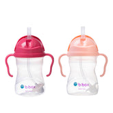 b.box Sippy Cup with Weighted Straw two-pack shows easy grip for growing toddlers.