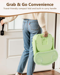 BBsecure booster seat tray extensions shown in extended position for growing babies.