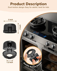 BBsecure heat-resistant materials protect knobs from heat and grease for easier cleaning