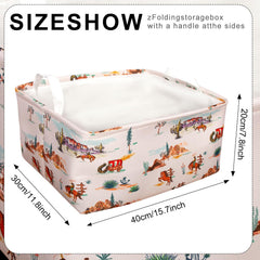 BBSET Western Bull Basket cowprint variant B keeps nursery essentials neatly organized