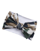 BBTDIN baby girls camo turban headband with soft fabric for comfortable daily wear