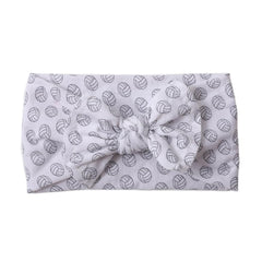 BBTDIN baby girls volleyball headwear white fabric for comfortable all-day wear.