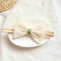 BBTDIN lace christening headband for church ceremonies