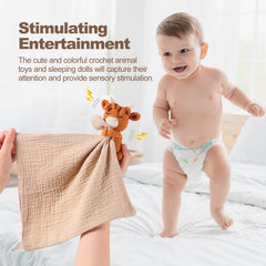 BBYP Lamb security blanket soft texture ready to soothe during nap time.