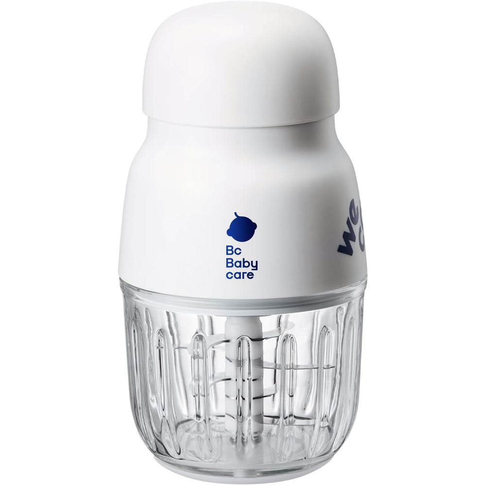 bc babycare glass-bowl image showing smooth fruit puree capability