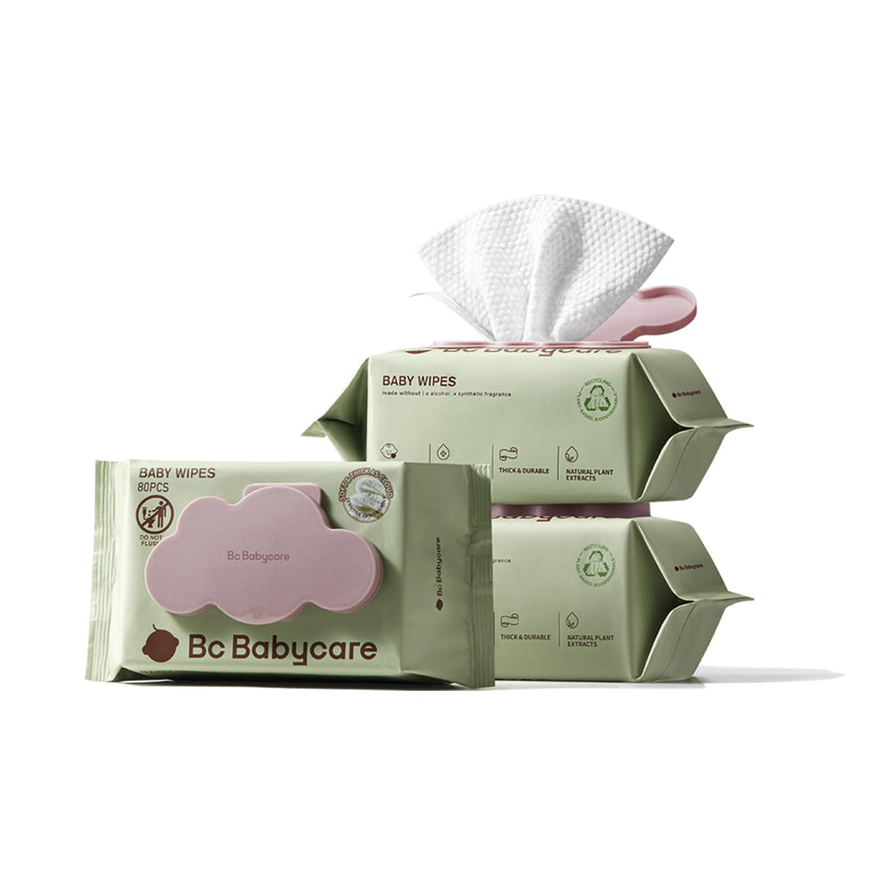 Bc Babycare Cloud Moist Wipes pack front shows plush softness for gentle cleanups