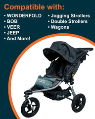 BC Extra Large Stroller Bag water-resistant material shields from rain and dust.