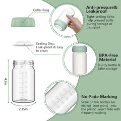 BDICOVE leak-proof lid protects milk during travel and freezing