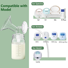 BDICOVE wide-neck compatibility with Spectra S1/S2 for seamless pumping