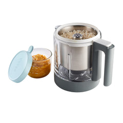 BEABA Babycook Neo 1.5-cup capacity image shows ideal batch portions for babies.