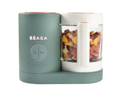 BEABA Babycook Neo glass bowl closeup showing non-toxic glass for clean baby meals