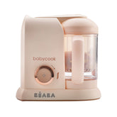 BEABA Babycook Solo rose gold steam basket shown for quick baby meals