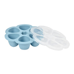 Beaba Multiportions shows six 3oz portions, ideal for convenient homemade baby meals.