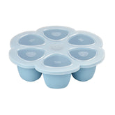 Beaba Multiportions tray with clip-on lid, six 3oz portions for organized meals.