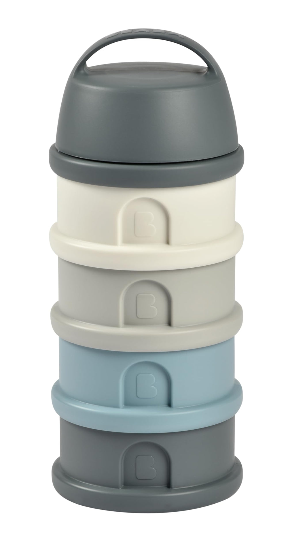 Beaba Rain formula container with four compartments for on-the-go portions.