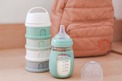 BEABA sage airtight lid to prevent leaks during transport