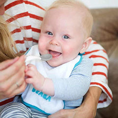 BEABA round-tip forks designed for tiny hands with a comfortable grip.
